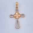 Dije Cruz Trebol 2.25gr / 3.5cm / Tres Oros 18K %