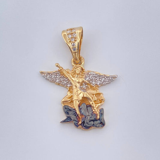 Dije San Miguel 3.15gr / 2.5cm / Tres Oros 18K %