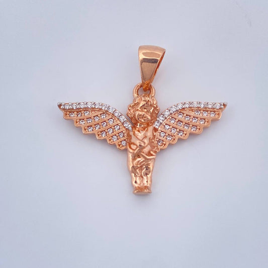Dije Angel 3.25gr / 2.5cm / Oro Rosa Oro Blanco 18K %