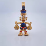 Dije Pato Bolsas Dinero 6gr / 3.5cm / Tres Oros 18K %