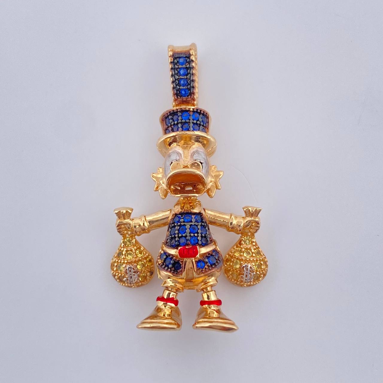 Dije Pato Bolsas Dinero 6gr / 3.5cm / Tres Oros 18K %