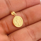Dije San Benito 0.95gr / 2.1cm / Oro Amarillo 18K %