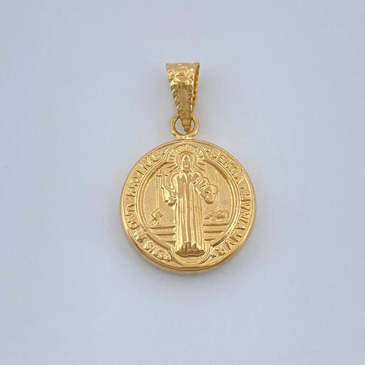 Dije San Benito 0.95gr / 2.1cm / Oro Amarillo 18K %