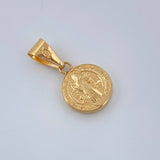 Dije San Benito 0.65gr / 2cm / Oro Amarillo 18K %