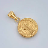 Dije San Benito 0.8gr / 2cm / Oro Amarillo 18K %