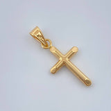 Dije Cruz 0.4gr / 2.2cm / Oro Amarillo 18K %