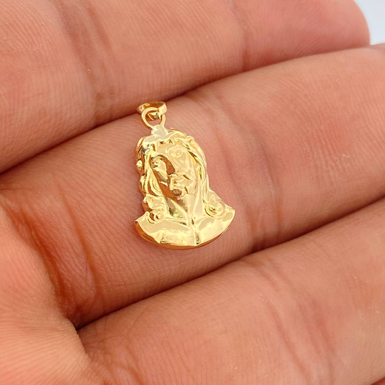 Dije Rostro Cristo 0.75gr / 2cm / Oro Amarillo 18K %