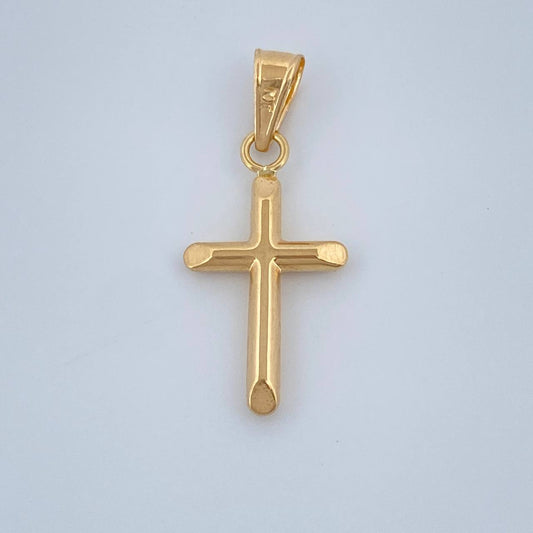 Dije Cruz 0.4gr / 2.2cm / Oro Amarillo 18K %