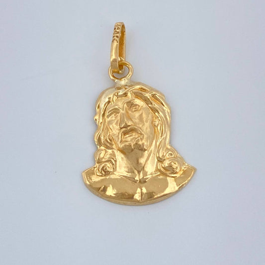 Dije Rostro Cristo 0.75gr / 2cm / Oro Amarillo 18K %