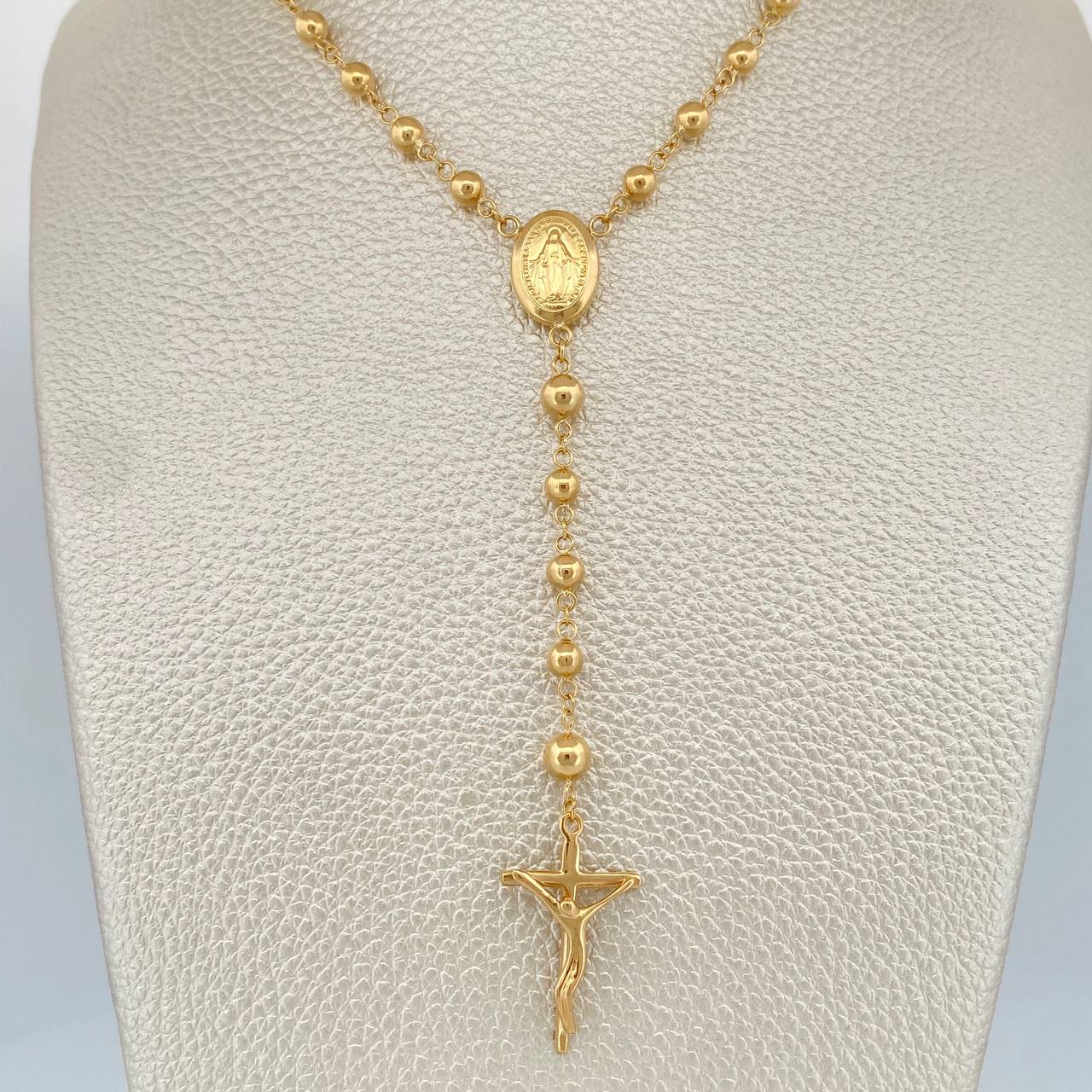 Rosario Virgen Milagrosa 8.55gr / 56cm / 5mm - 4mm Oro Amarillo 18K +