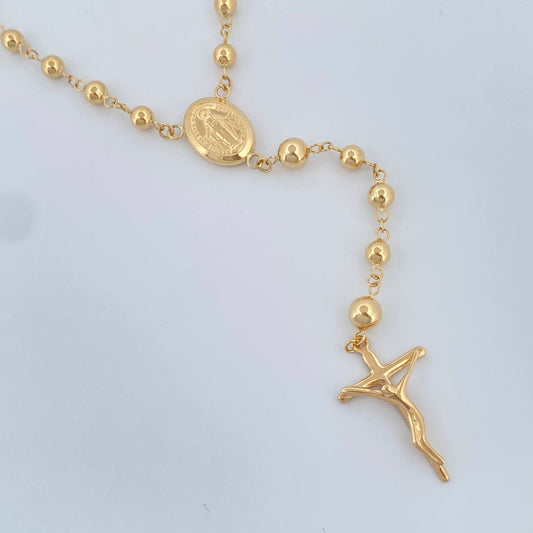 Rosario Virgen Milagrosa 8.55gr / 56cm / 5mm - 4mm Oro Amarillo 18K +