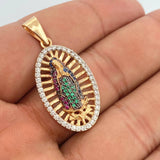 Dije Virgen De Guadalupe 4gr / 4.9cm / Tres Oros 18K %
