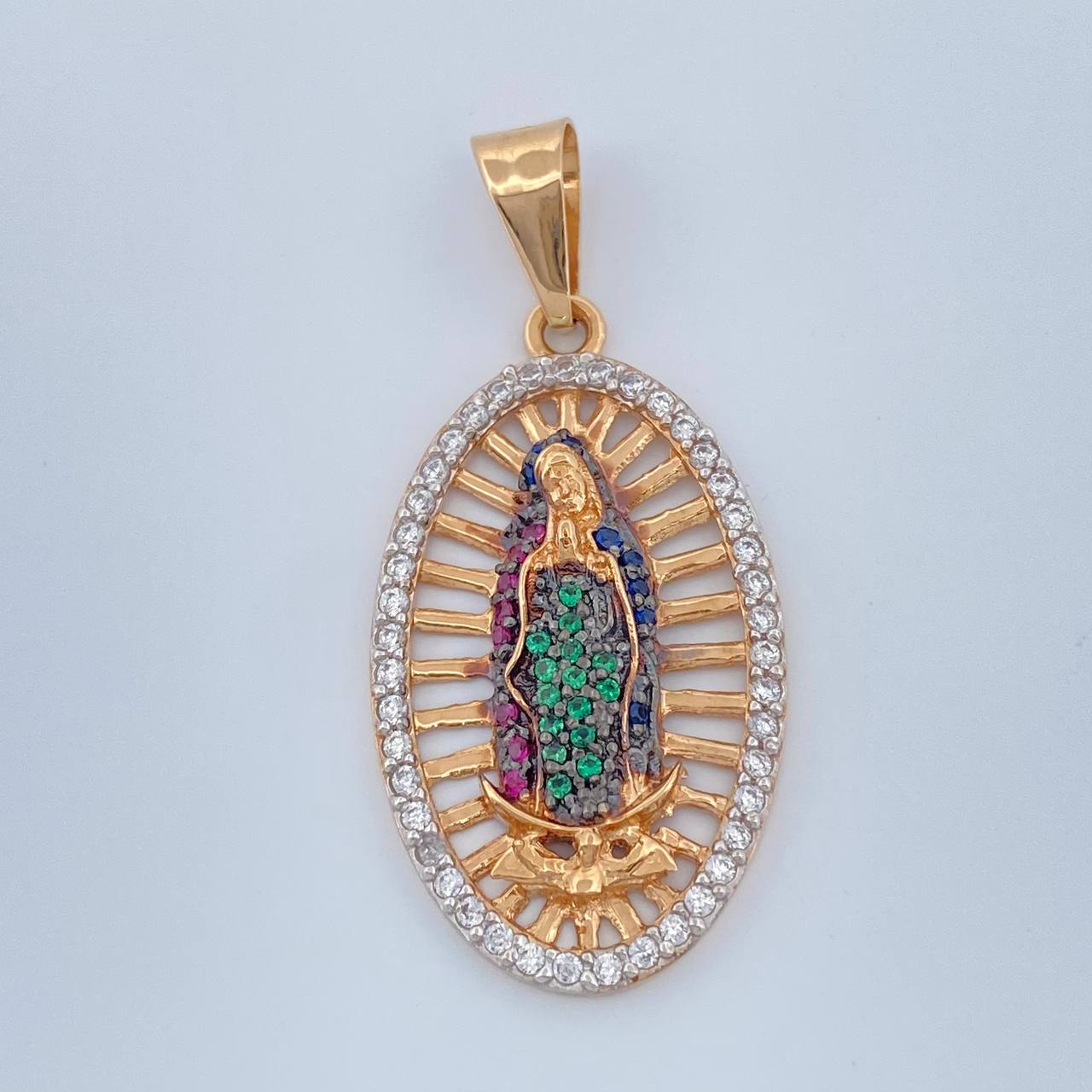 Dije Virgen De Guadalupe 4gr / 4.9cm / Tres Oros 18K %