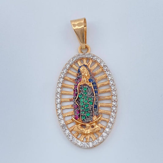 Dije Virgen De Guadalupe 4gr / 4.9cm / Tres Oros 18K %
