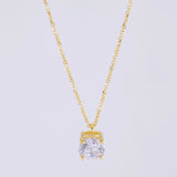 Cadena Aro Seguido Dije Cuatro Garras 2.15g / 45.4- 42.2cm / 0.9mm Oro Amarillo 18K
