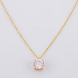 Cadena Aro Seguido Dije Cuatro Garras 2.15g / 45.4- 42.2cm / 0.9mm Oro Amarillo 18K