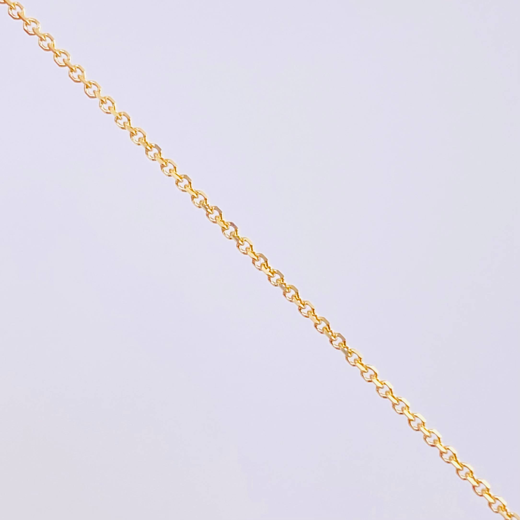 Cadena Aro Seguido Dije Cuatro Garras 2.15g / 45.4- 42.2cm / 0.9mm Oro Amarillo 18K