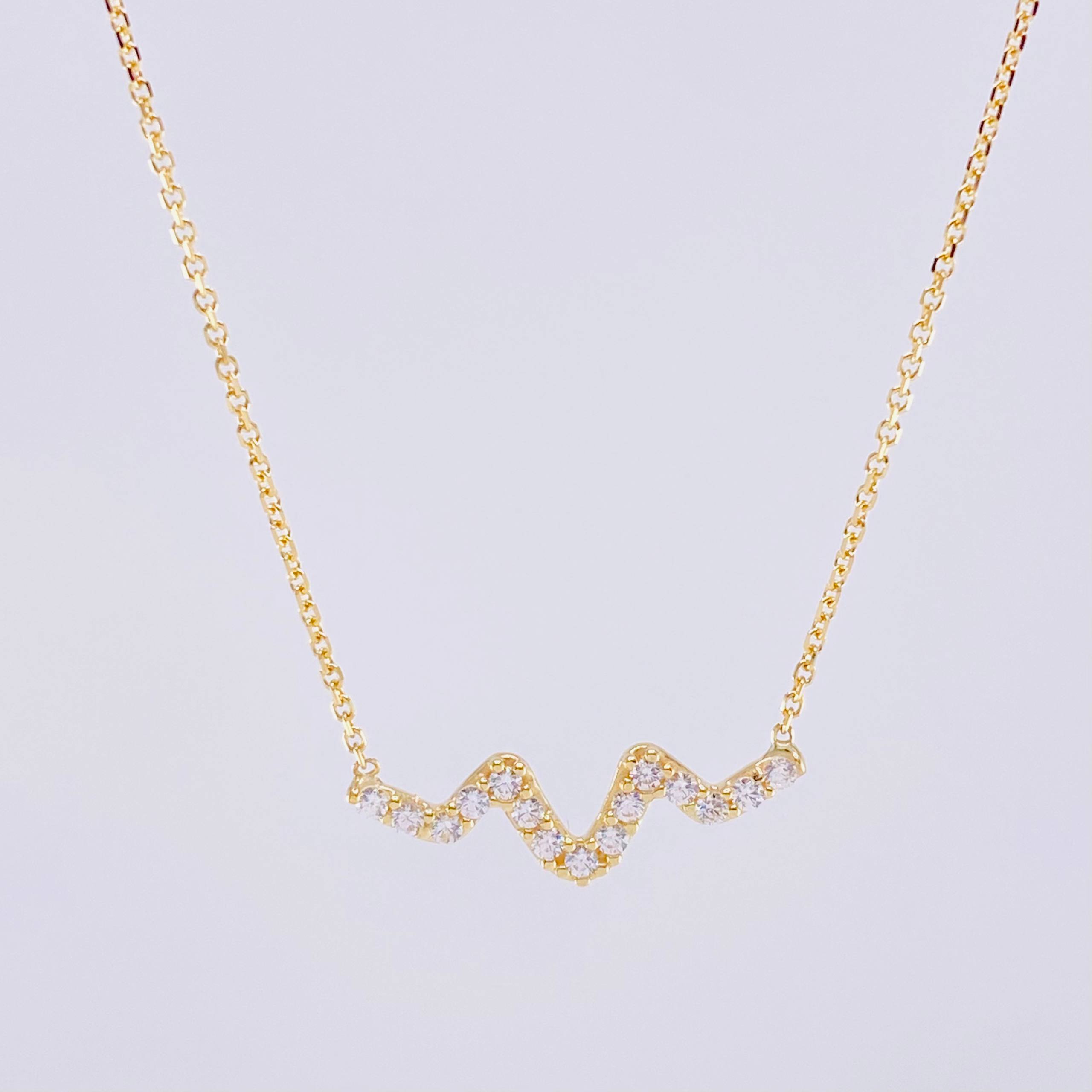Cadena Aro Seguido Dije Linea Vida 1.8g / 45.6- 42.5cm / 1mm Oro Amarillo 18K