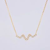 Cadena Aro Seguido Dije Linea Vida 1.8g / 45.6- 42.5cm / 1mm Oro Amarillo 18K