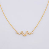 Cadena Aro Seguido Dije Linea Vida 1.8g / 45.6- 42.5cm / 1mm Oro Amarillo 18K