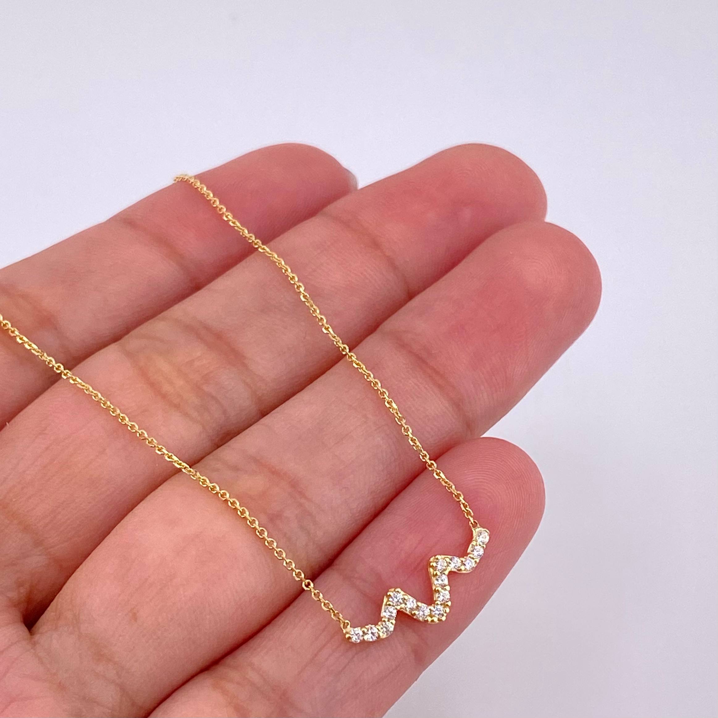 Cadena Aro Seguido Dije Linea Vida 1.8g / 45.6- 42.5cm / 1mm Oro Amarillo 18K
