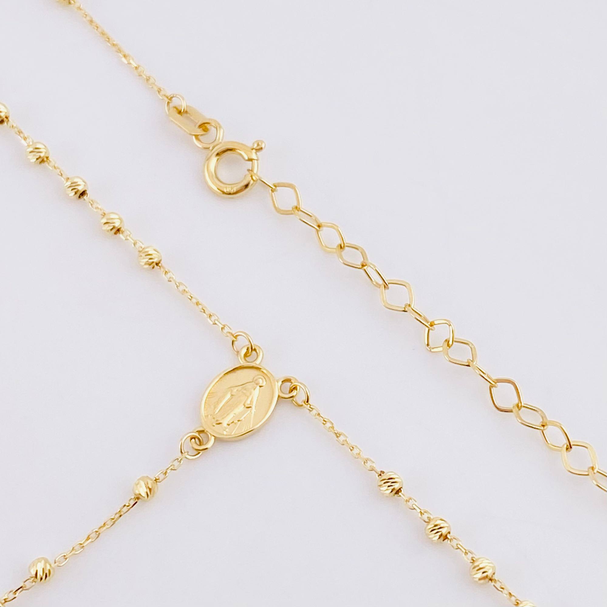 Rosario Virgen Milagrosa 3.4g / 50.1cm / 1.9mm Oro Amarillo 18K