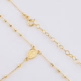 Rosario Virgen Milagrosa 3.5g / 49.9cm / 1.9mm Oro Amarillo 18K