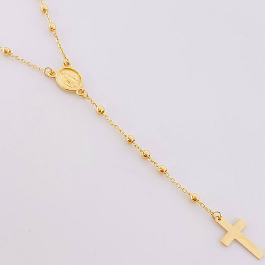 Rosario Virgen Milagrosa 4.05g / 50cm / 2mm Oro Amarillo 18K