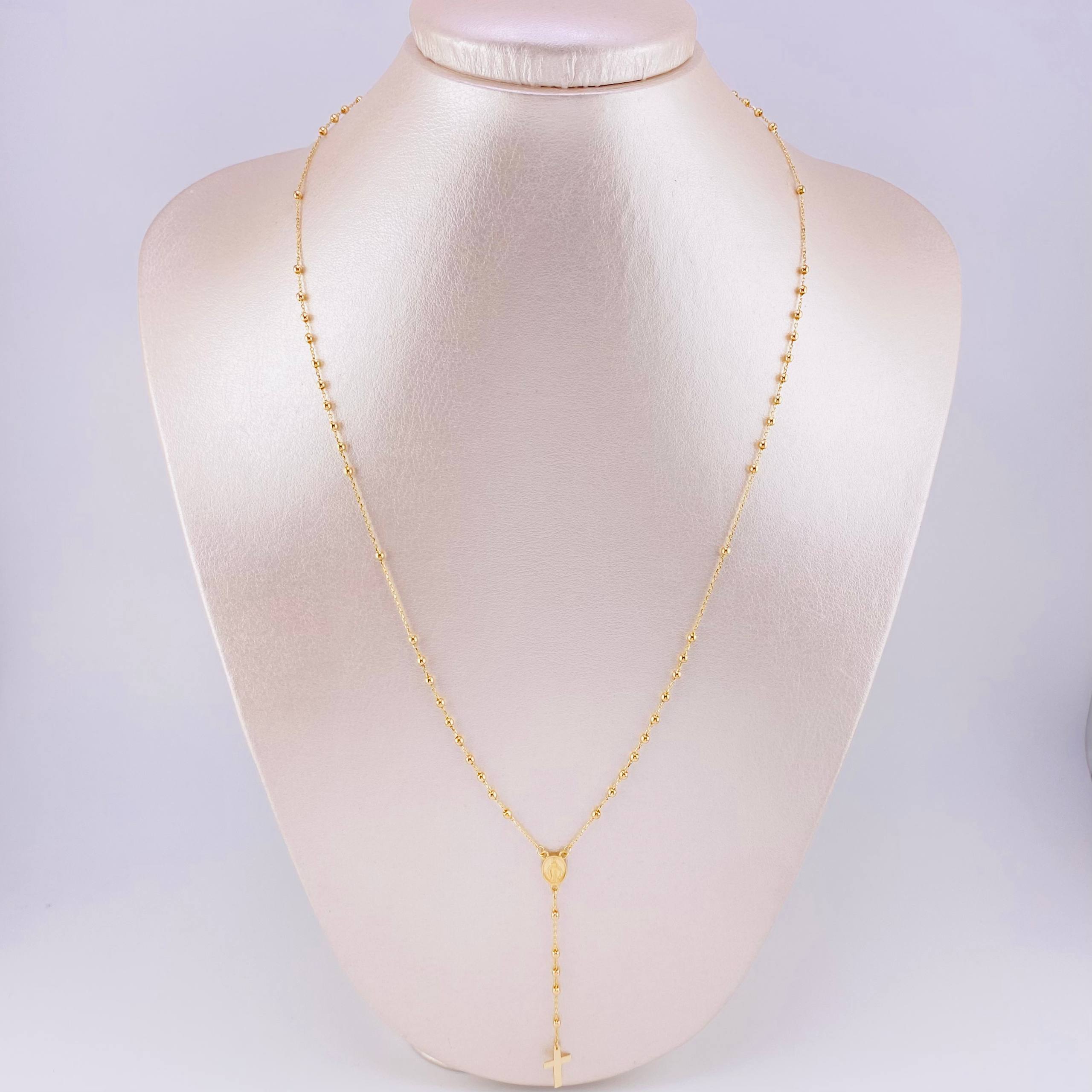 Rosario Virgen Milagrosa 4.05g / 50.2cm / 2mm Oro Amarillo 18K
