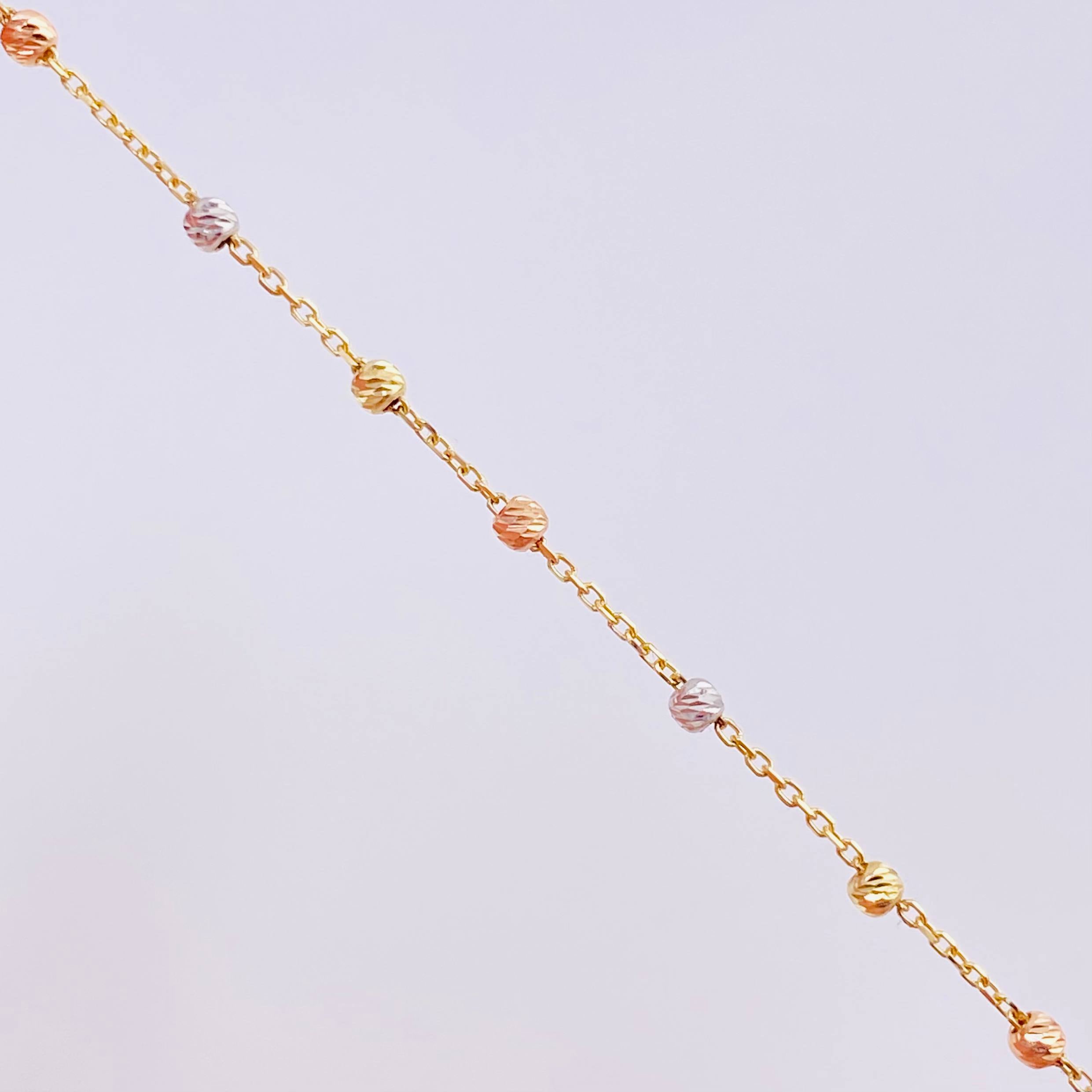 Pulso Denario Virgen Milagrosa 1.55g / 19cm / 1.9mm Tres Oros 18K