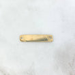 Herraje Placa Rectangular 1.1gr / 30mm*6mm Lineas Diagonales Oro Amarillo