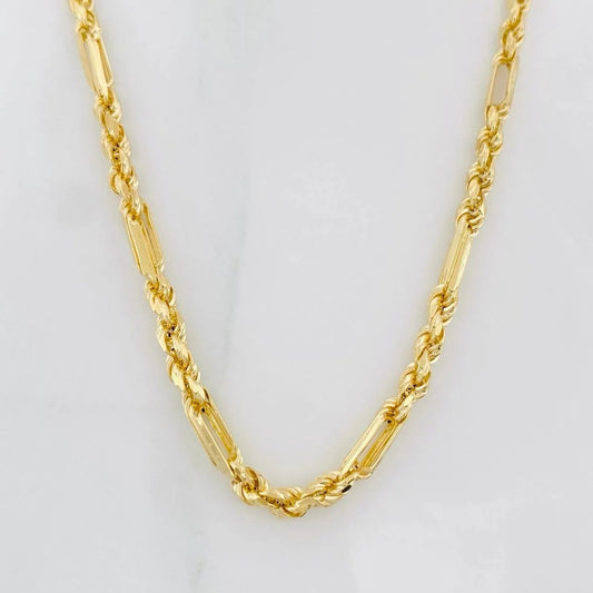 Cadena Lazo Especial 8.05g / 60cm / 2.54mm Oro Amarillo 18K