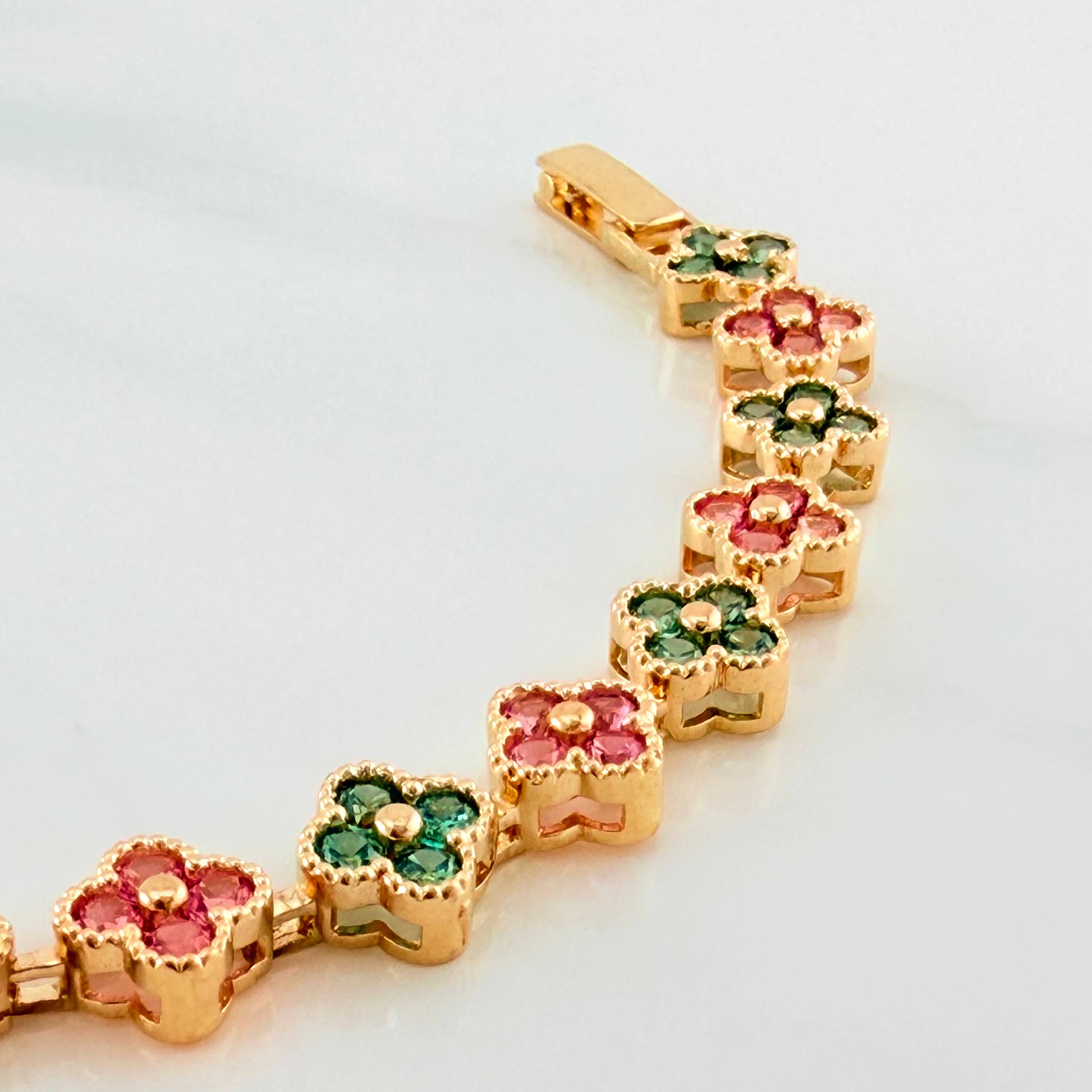 Pulso Flores 12.9 g / 16.5 cm / 7.46 mm Oro Amarillo 18K