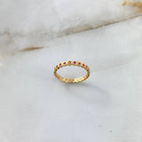 Anillo Rombos 1.7gr / T6 / Circones Fucsias Oro Amarillo