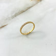 Anillo Churumbela 1.35gr / T7 1/4 / Liso Circones Blancos Oro Amarillo