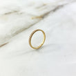 Anillo Churumbela 1.2gr / T7 1/4 / Liso Circones Blancos Oro Amarillo