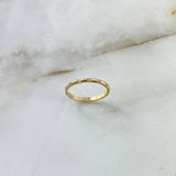 Anillo Morse 1.4gr / T7 3/4 / Circones Blancos Oro Amarillo