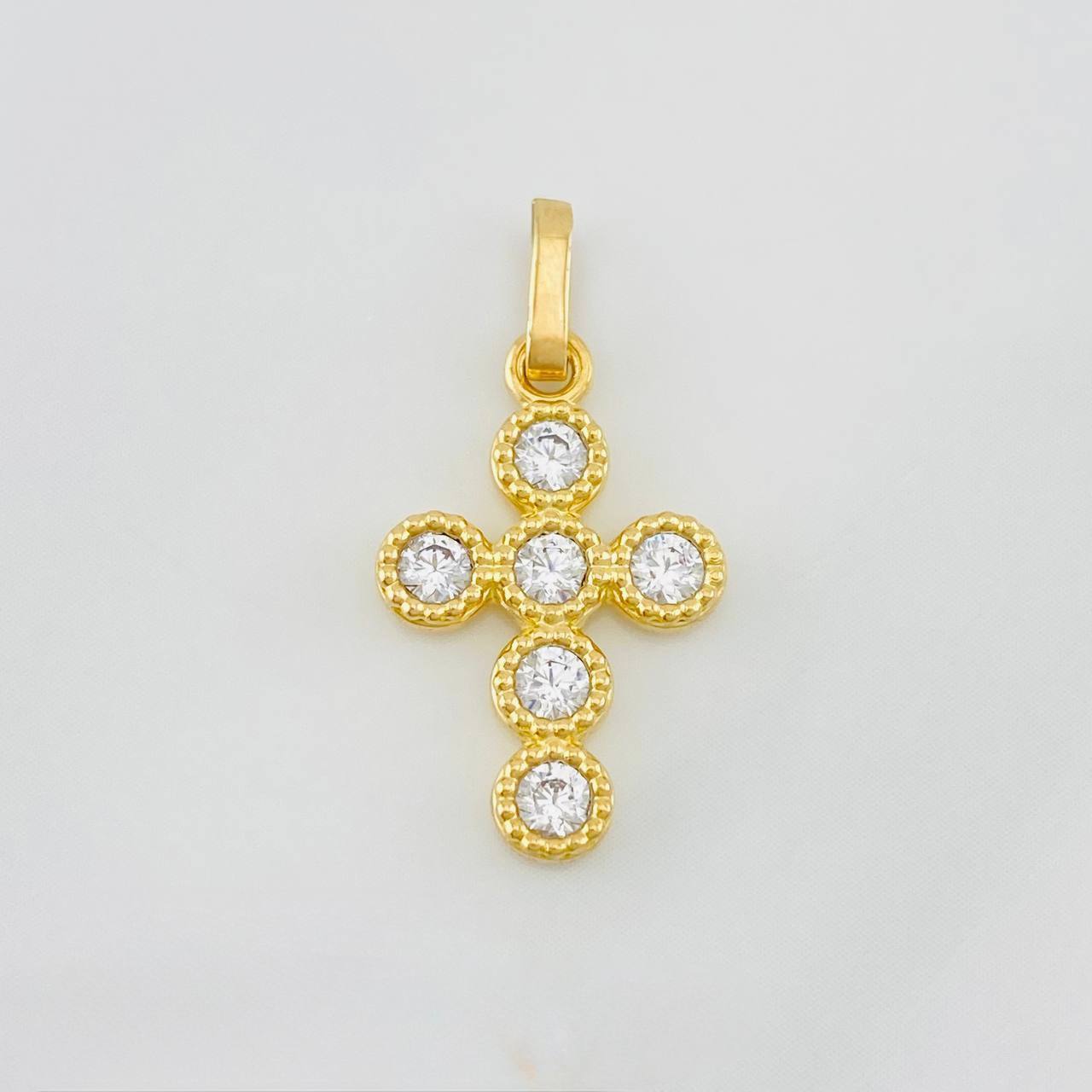 Dije Cruz Tupida 1.75g / 2.3cm Oro Amarillo 18K