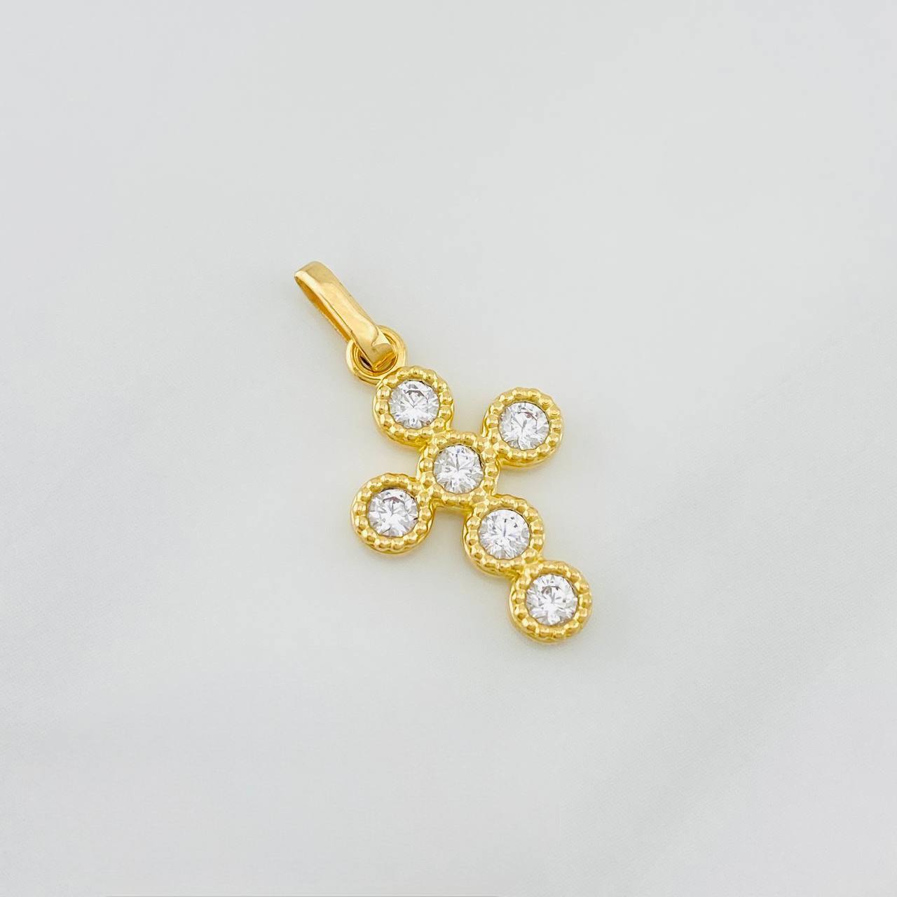 Dije Cruz Tupida 1.75g / 2.3cm Oro Amarillo 18K