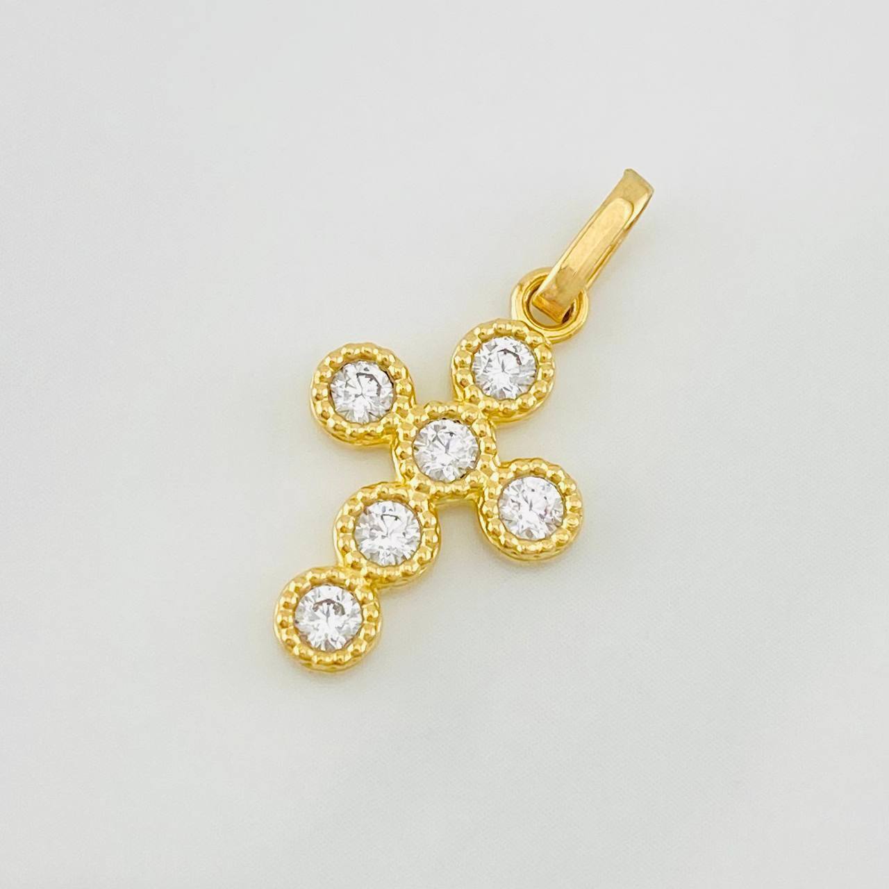 Dije Cruz Tupida 1.75g / 2.3cm Oro Amarillo 18K