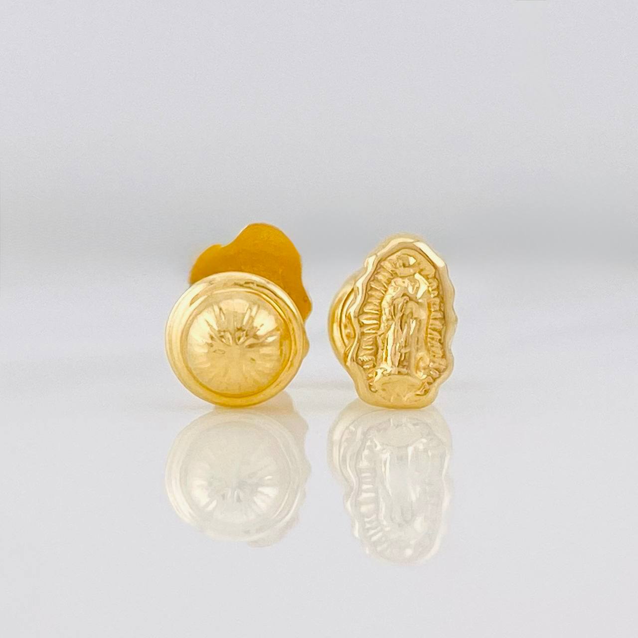 Topos Virgen de Guadalupe 0.65g / 7.4mm Oro Amarillo 18K