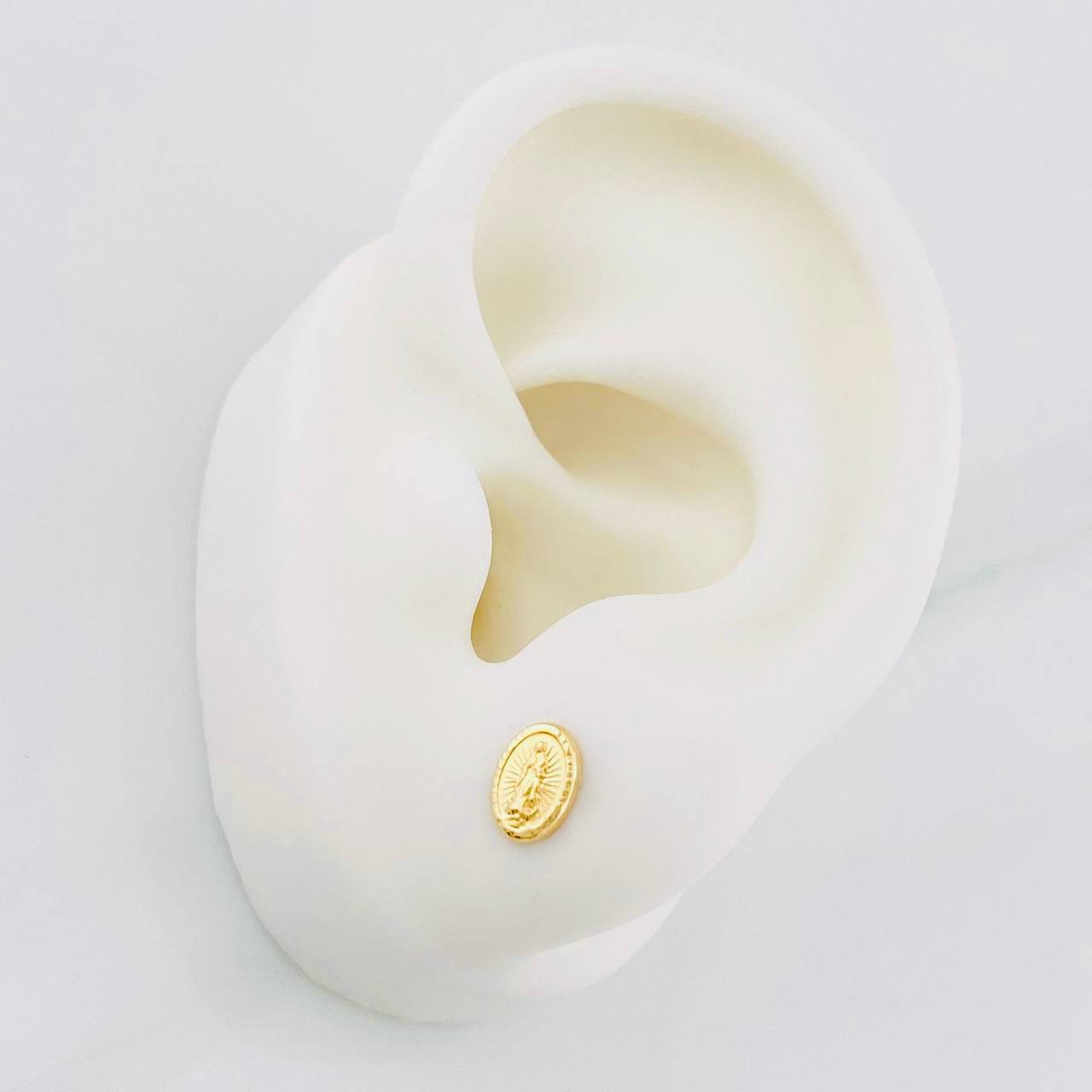 Topos Virgen de Guadalupe 0.65g / 7.2mm Oro Amarillo 18K