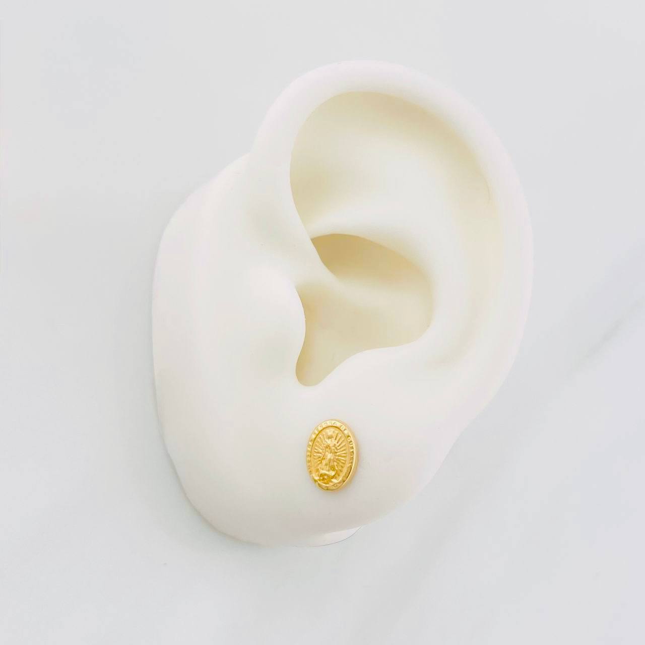 Topos Virgen de Guadalupe 0.8g / 8.2mm Oro Amarillo 18K