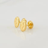Topos Virgen Milagrosa 0.8g / 8.2mm Oro Amarillo 18K