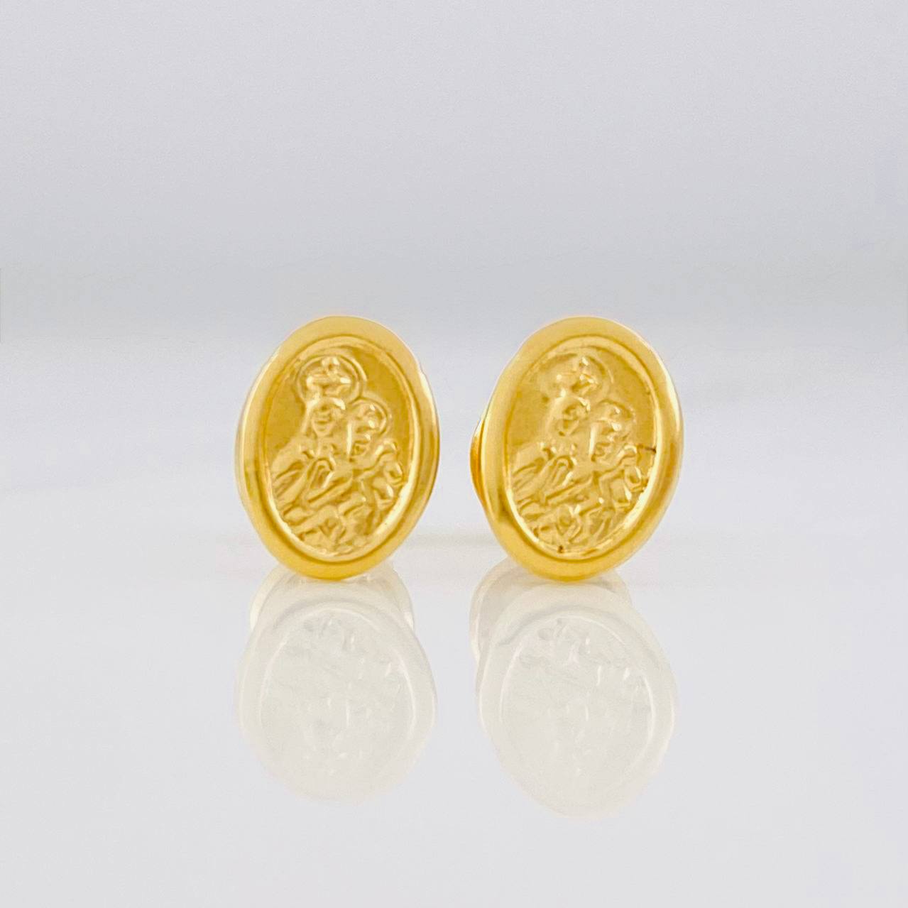 Topos Virgen del Carmen 0.75g / 8mm Oro Amarillo 18K