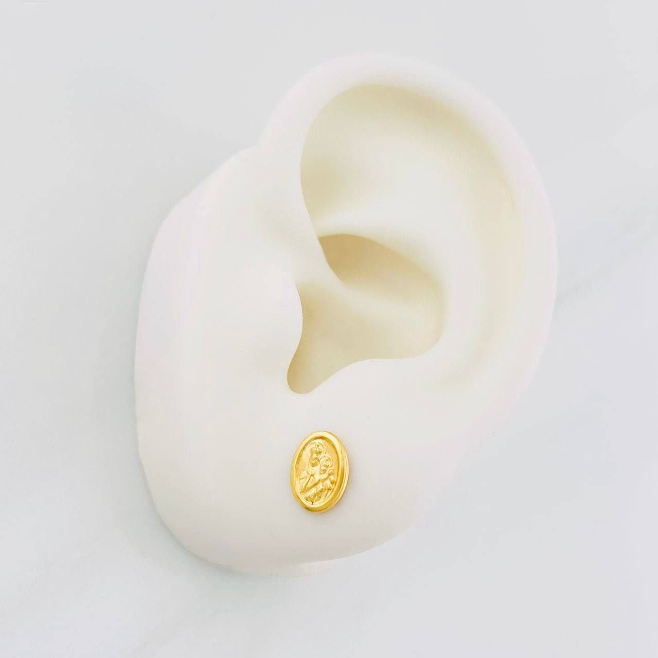 Topos Virgen del Carmen 0.75g / 8mm Oro Amarillo 18K