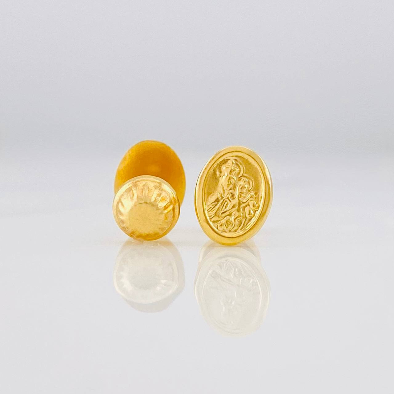 Topos Virgen del Carmen 0.75g / 8mm Oro Amarillo 18K
