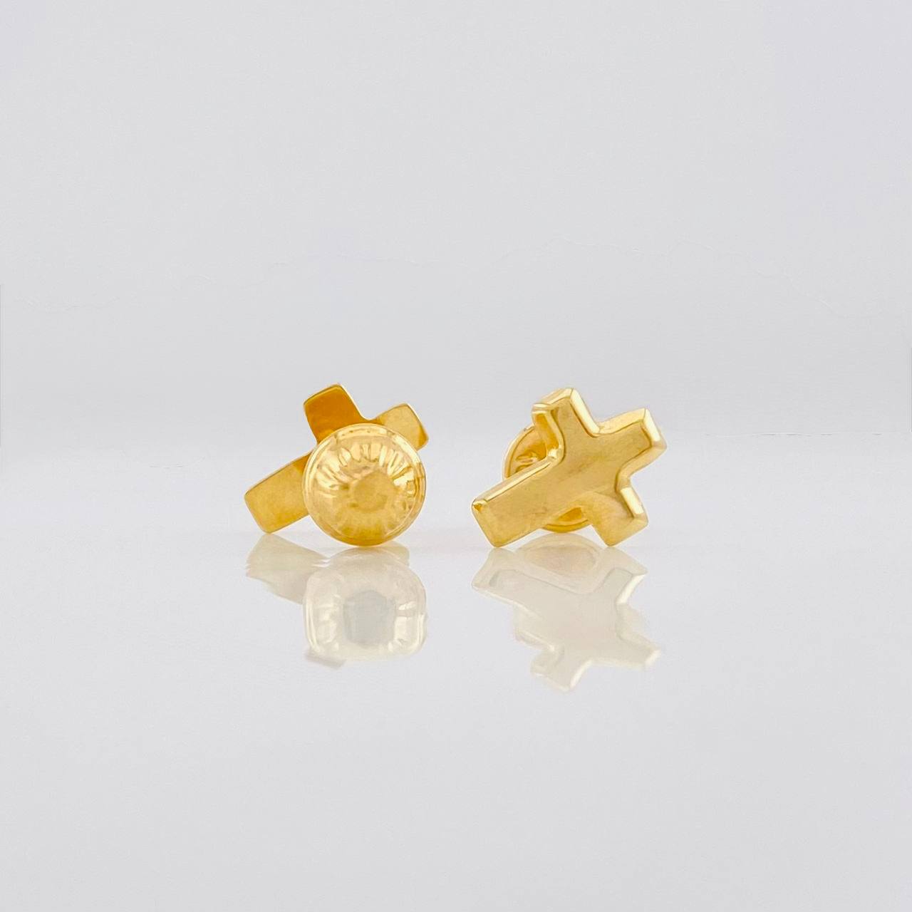 Topos Cruz 0.6g / 9mm Oro Amarillo 18K