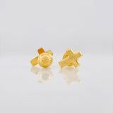Topos Cruz 0.6g / 9mm Oro Amarillo 18K