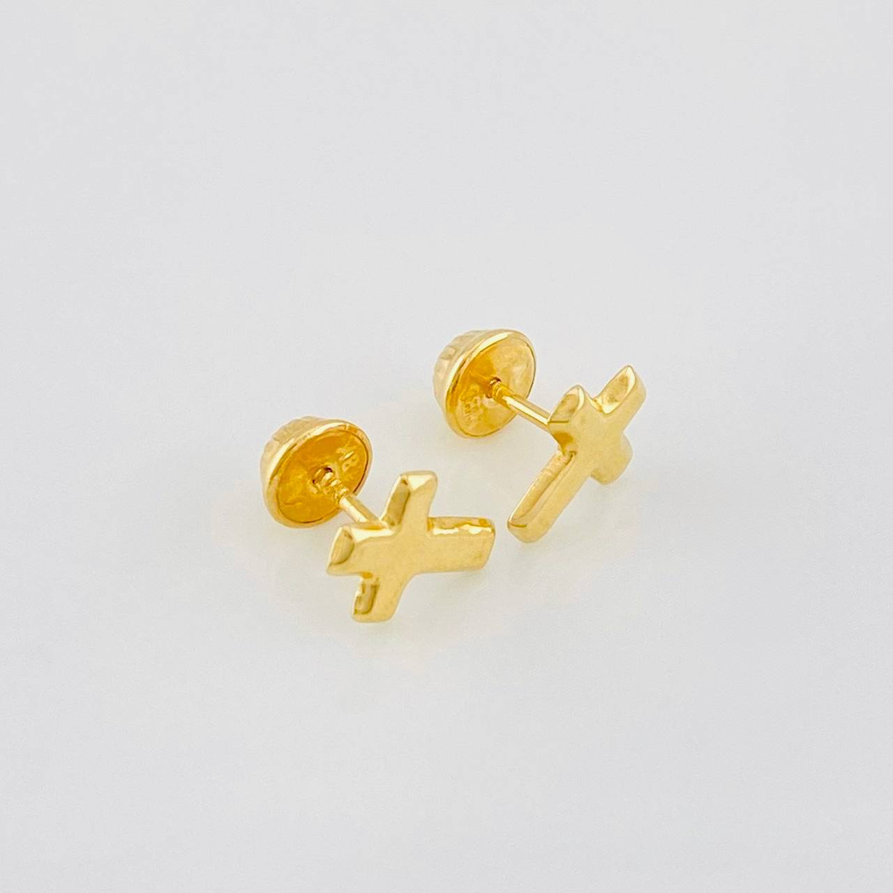 Topos Cruz 0.6g / 9mm Oro Amarillo 18K